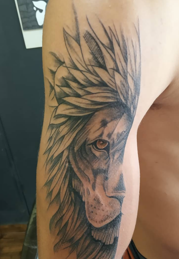 Leão com penas — realismo